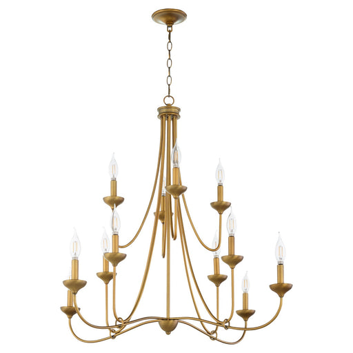 Livingston 12 Light Chandelier Brushed Brass