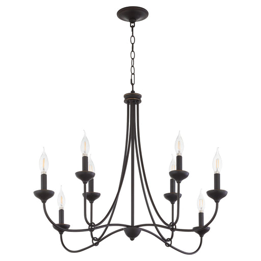 Livingston Eight Light Chandelier Bronze