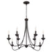 Quorum - 655-8-36 - Eight Light Chandelier - Livingston - Bronze