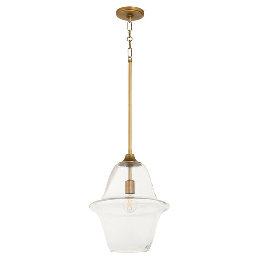 Stewart Pendant Brushed Brass