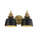 Maxim - 21422BKNAB - Two Light Wall Sconce - Hollis - Natural Aged Brass