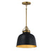Maxim - 21424BKNAB - One Light Pendant - Hollis - Natural Aged Brass