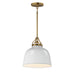 Maxim - 21424GWNAB - One Light Pendant - Hollis - Natural Aged Brass