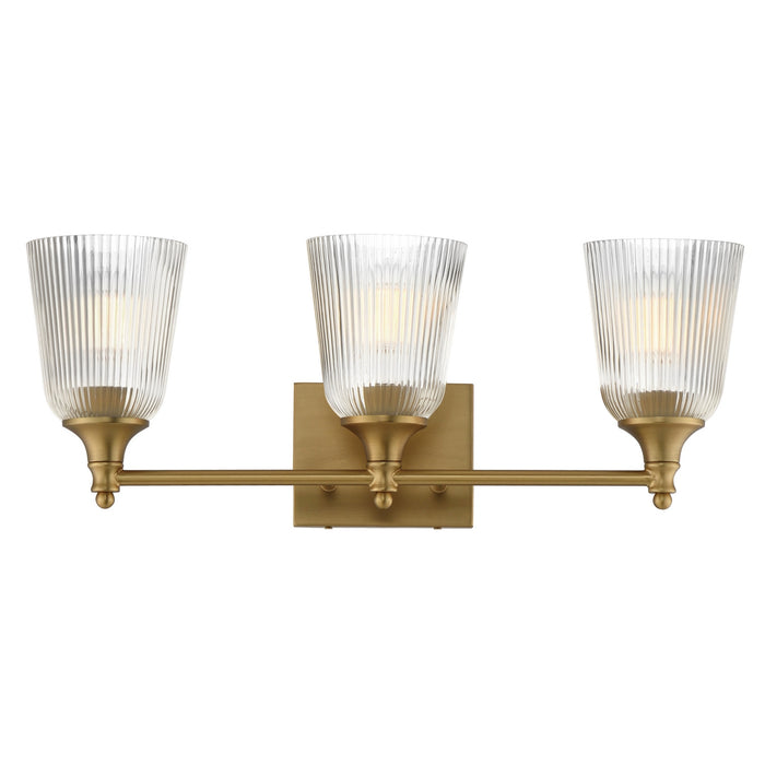 Maxim - 21543CRNAB - Three Light Bath Vanity - Julip - Natural Aged Brass
