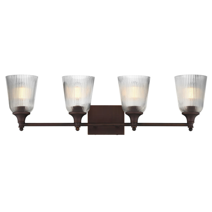 Maxim - 21544CRDBZ - Four Light Bath Vanity - Julip - Dark Bronze