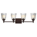 Maxim - 21544CRDBZ - Four Light Bath Vanity - Julip - Dark Bronze