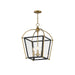 Maxim - 22522BKNAB - Three Light Foyer Pendant - McCadden - Black / Natural Aged Brass