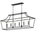 Maxim - 25317BK - Six Light Linear Pendant - Clifton - Black