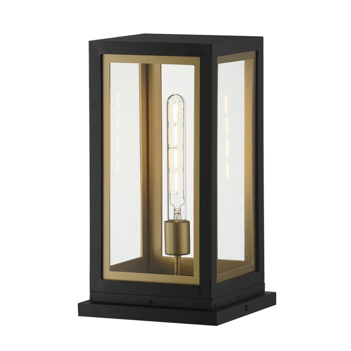Maxim - 30057CLBKGLD - One Light Deck Lantern - Neoclass - Black / Gold