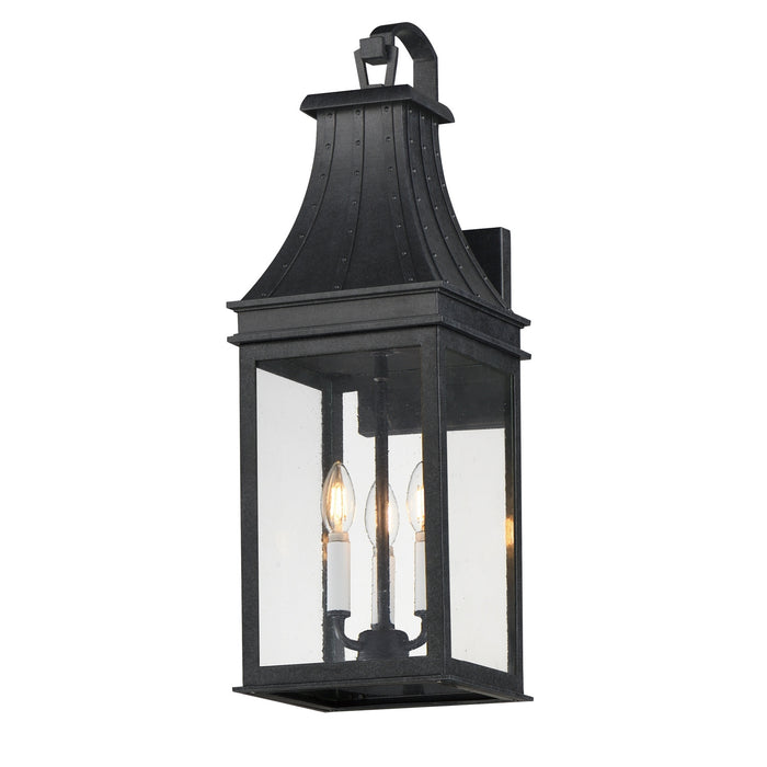 Maxim - 40984TCBKP - Three Light Outdoor Wall Sconce - Bramwell VX - Black Patina