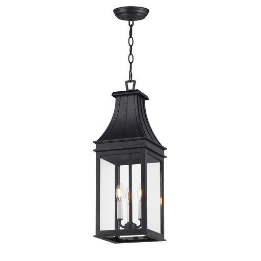 Maxim - 40987TCBKP - Three Light Outdoor Pendant - Bramwell VX - Black Patina