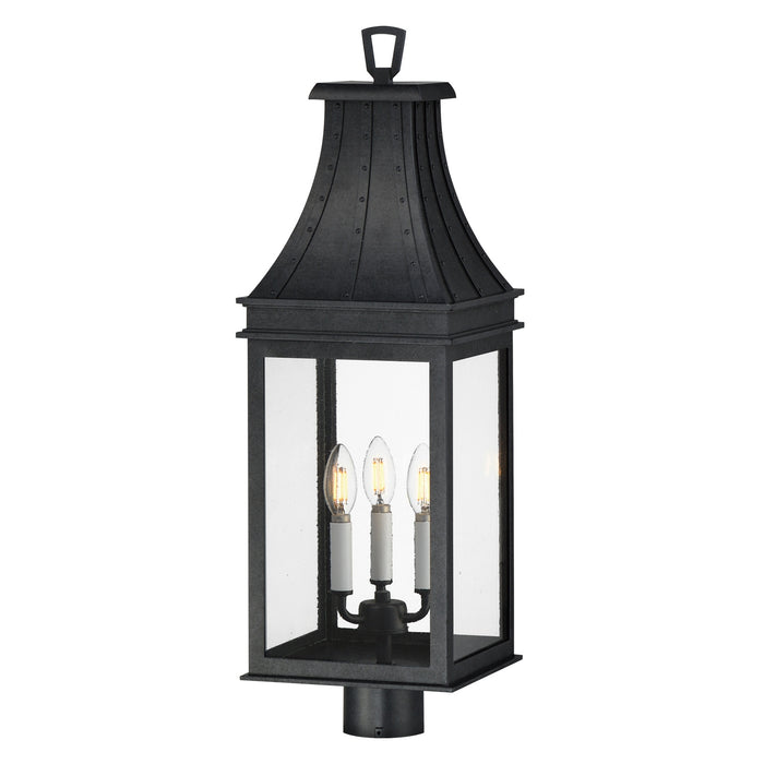 Maxim - 40989TCBKP - Three Light Outdoor Post Mount - Bramwell VX - Black Patina