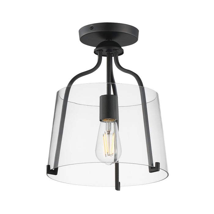 Maxim - 5681CLBK - One Light Semi-Flush Mount - Bellmore - Black
