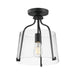 Maxim - 5681CLBK - One Light Semi-Flush Mount - Bellmore - Black