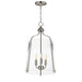 Maxim - 5683CLSN - Three Light Foyer Pendant - Bellmore - Satin Nickel