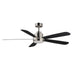Maxim - 88828SN - 60" Ceiling Fan - Petals - Satin Nickel
