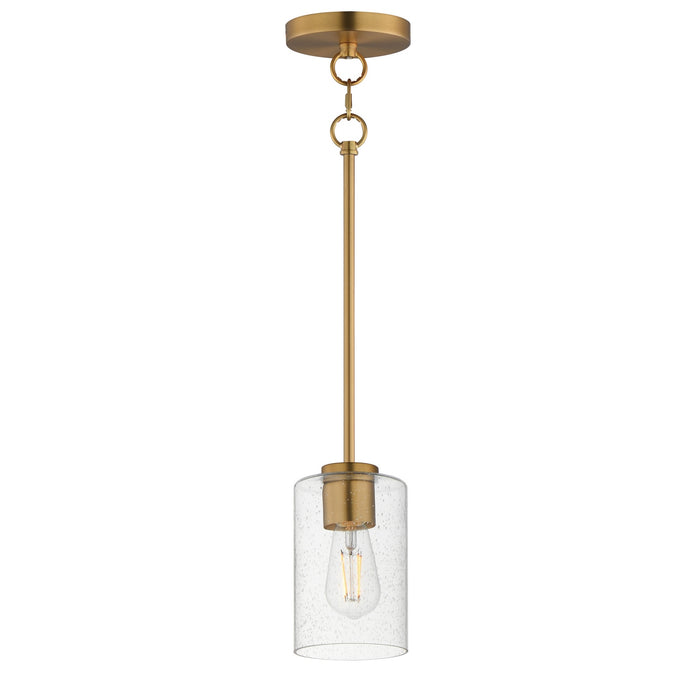 Maxim - 90461CDNAB - One Light Pendant - Livingston - Natural Aged Brass