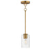 Maxim - 90461CDNAB - One Light Pendant - Livingston - Natural Aged Brass