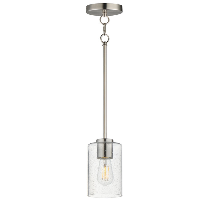 Maxim - 90461CDSN - One Light Pendant - Livingston - Satin Nickel