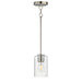 Maxim - 90461CDSN - One Light Pendant - Livingston - Satin Nickel