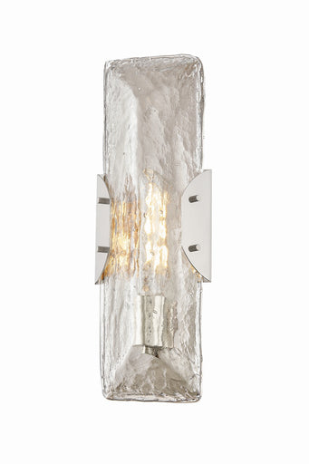 Nordic One Light Wall Sconce Polished Nickel