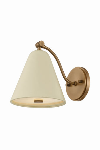 Clive One Light Wall Sconce Patina Brass