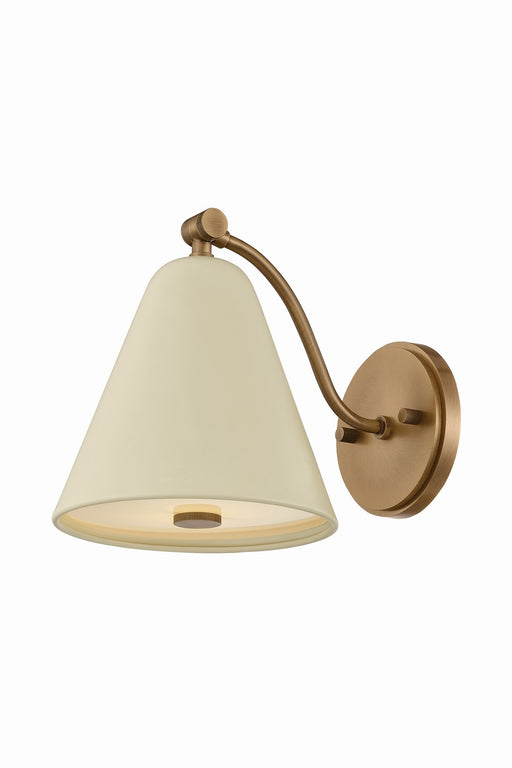Troy Lighting - B3508-PBR/SSD - One Light Wall Sconce - Clive - Patina Brass