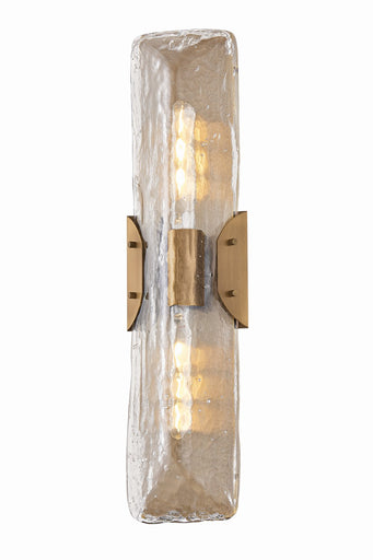 Nordic Two Light Wall Sconce Patina Brass