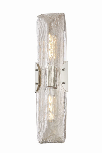 Nordic Two Light Wall Sconce Polished Nickel