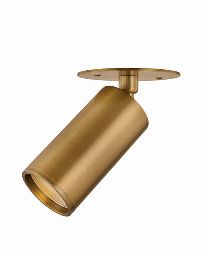 Caleb One Light Flush Mount Patina Brass