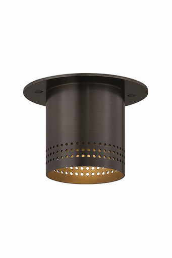 Berg One Light Flush Mount Bronze