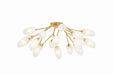 Troy Lighting - C2140-VGL - 18 Light Semi Flush Mount - Aldean - Vintage Gold Leaf