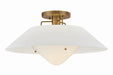 Troy Lighting - C8422-PBR - One Light Semi Flush Mount - Otto - Patina Brass