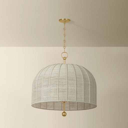 Troy Lighting - F1628-VGL - Six Light Pendant - Lonnie - Vintage Gold Leaf