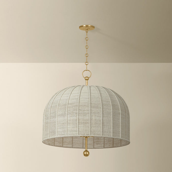 Troy Lighting - F1628-VGL - Six Light Pendant - Lonnie - Vintage Gold Leaf