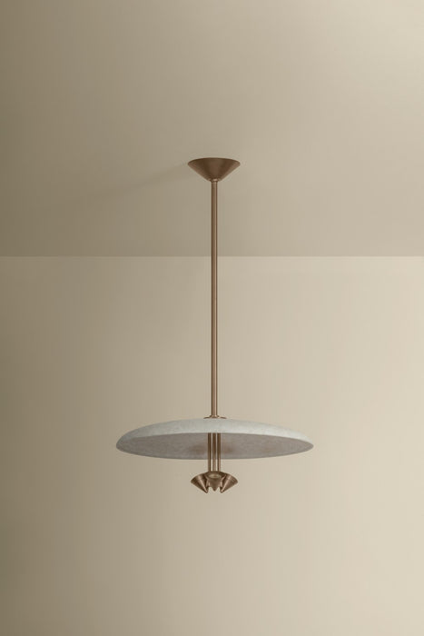Troy Lighting - F2820-PBR/WTW - LED Pendant - Garth - Patina Brass