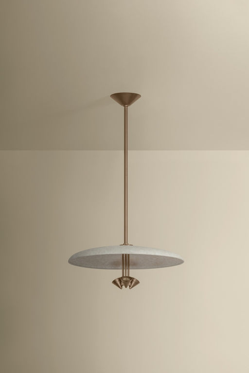 Troy Lighting - F2820-PBR/WTW - LED Pendant - Garth - Patina Brass