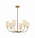 Troy Lighting - F3030-PBR - Six Light Chandelier - Teddy - Patina Brass