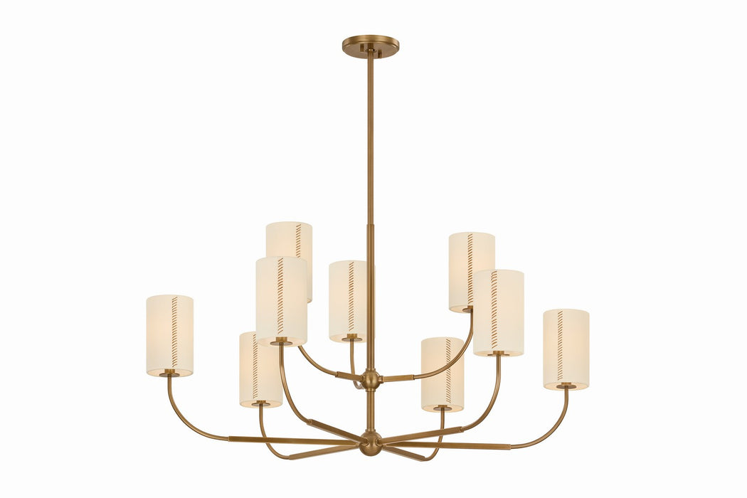 Troy Lighting - F3042-PBR - Nine Light Chandelier - Teddy - Patina Brass