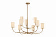 Troy Lighting - F3042-PBR - Nine Light Chandelier - Teddy - Patina Brass