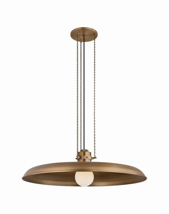 Troy Lighting - F3233-PBR - One Light Pendant - Rainhill - Patina Brass