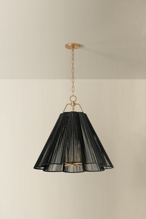 Troy Lighting - F3428-PGL - Four Light Pendant - Sonoma - Patina Gold Leaf
