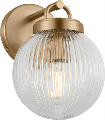 Preston One Light Vanity Satin Brass