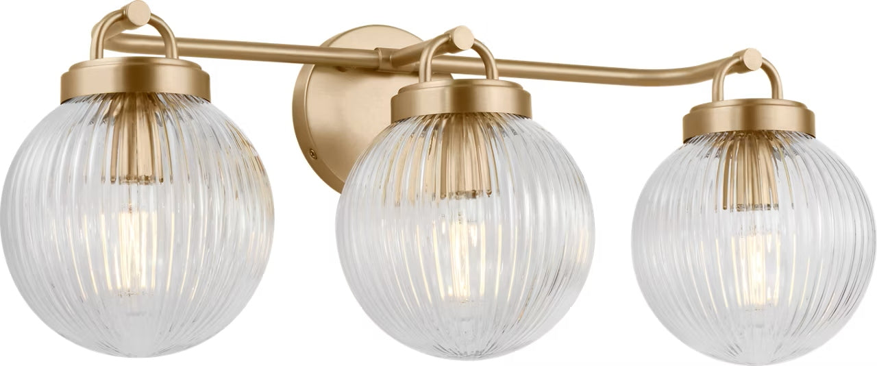 Visual Comfort Studio - SCDJVN128SBRG - Three Light Vanity - Preston - Satin Brass