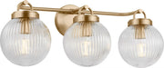 Visual Comfort Studio - SCDJVN128SBRG - Three Light Vanity - Preston - Satin Brass