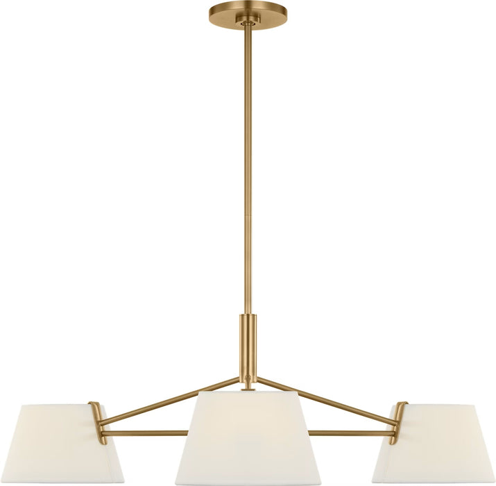 Visual Comfort Studio - SCRJCH194EBSWL - Three Light Chandelier - Hale - Estate Brass