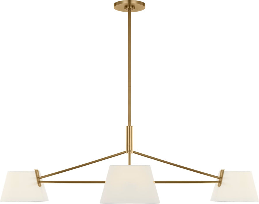 Visual Comfort Studio - SCRJCH198EBSWL - Three Light Chandelier - Hale - Estate Brass