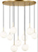 Visual Comfort Studio - SCRJCH206EBSOEG - Nine Light Chandelier - Sorelle - Estate Brass