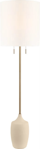 Sayer Two Light Floor Lamp Estate Brass
