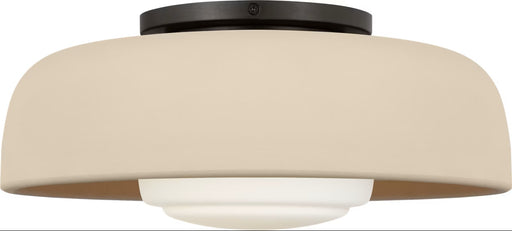 Liora One Light Flush Mount Aged Iron